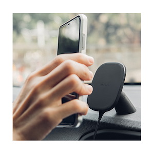 شارژر بی‌سیم موشی SnapTo Universal Car Mount Moshi SnapTo Wireless Magnetic Car Mount Holder Black